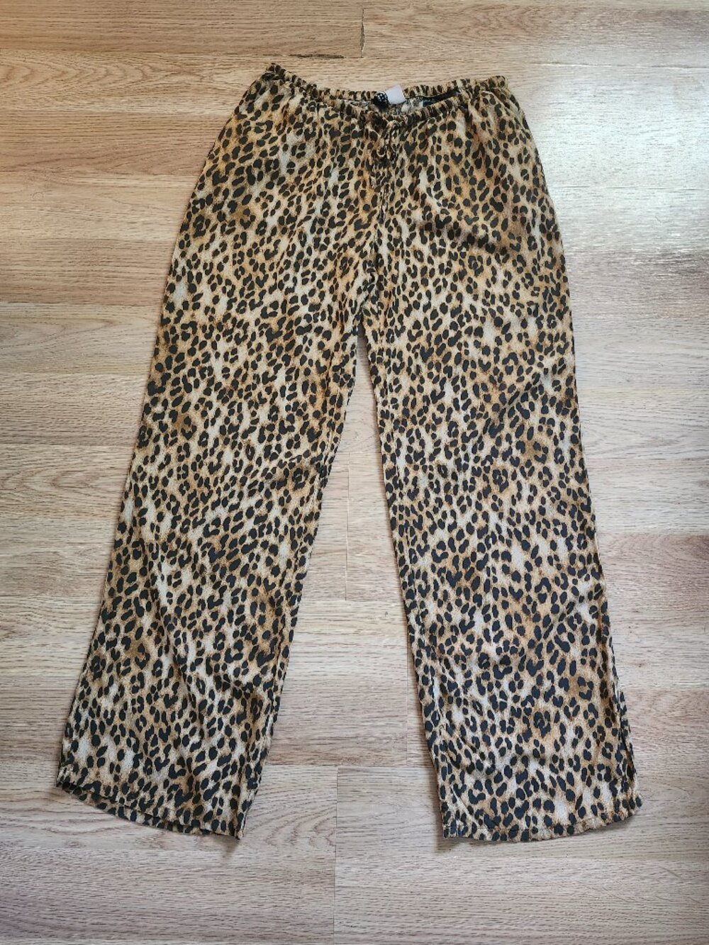 H&M animal print wide leg pants